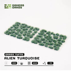 Gamers Grass Tufts: Alien Tufts- Turquoise 6mm- Wild (ONLINE ORDER ONLY)