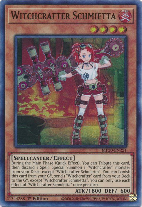 Witchcrafter Schmietta [MP20-EN221] Ultra Rare (ONLINE ORDER ONLY)