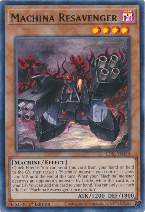 Machina Resavenger [LDS1-EN119] Ultra Rare (ONLINE ORDER ONLY)