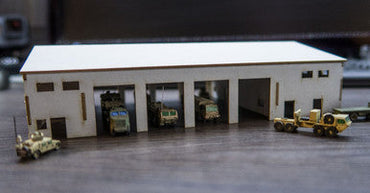 Motorpool Building (Matboard) - 285CSS025 (Online Order Only)