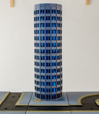 6mm Modern / Future Round City Building 285CSS053 (Online Order Only)