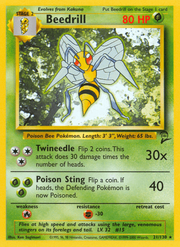 Beedrill (21/130) [Base Set 2] (Online Only)