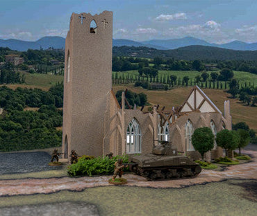 28mm Ruined Church/Cathedral - 28MMDF171 (Online Order Only)