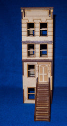 28mm "Brownstone" Row House (MDF) - 28MMDF403 (Online Order Only)
