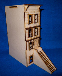 28mm "Brownstone" Row House (MDF) - 28MMDF403 (Online Order Only)