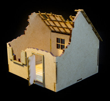 28mm Ruined Small Country Home - 28MMDF555 (Online Order Only)