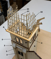 28mm (1/56th scale) Church Bell Tower - 28MMDF600 (Online Order Only)