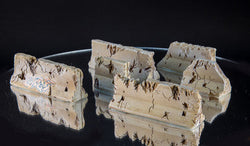 28mm Distressed Concrete Barriers, K-Rails (6 Per Kit) - 28MSCE009 (Online Order Only)