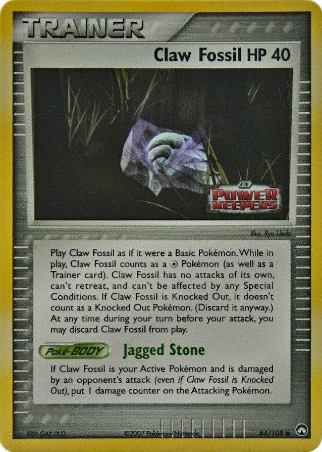 Claw Fossil (84/108) (Stamped) [EX: Power Keepers] (Online Only)