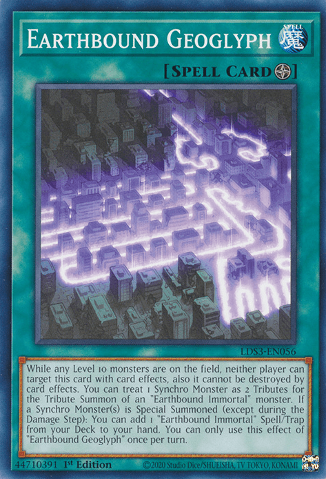 Earthbound Geoglyph [LDS3-EN056] Common (ONLINE ORDER ONLY)