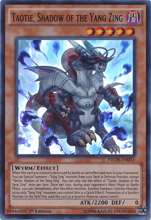 Taotie, Shadow of the Yang Zing [NECH-EN031] Super Rare (ONLINE ORDER ONLY)