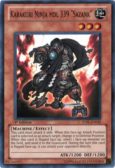 Karakuri Ninja mdl 339 Sazank [STBL-EN022] Super Rare (ONLINE ORDER ONLY)