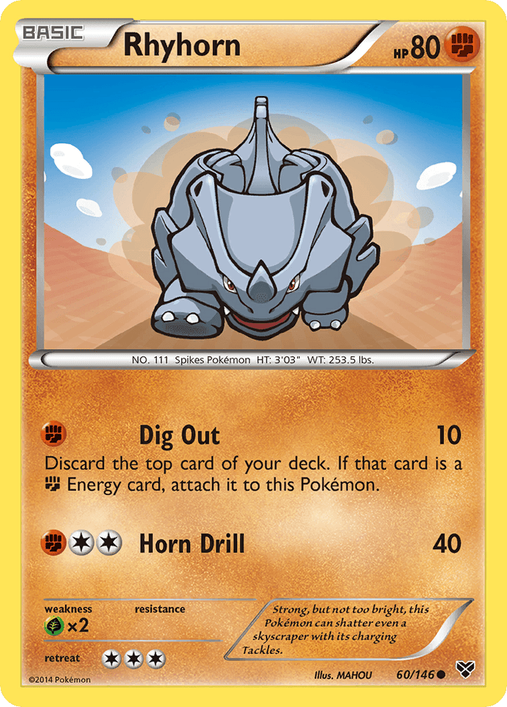 Rhyhorn (60/146) [XY: Base Set] (Online Only)