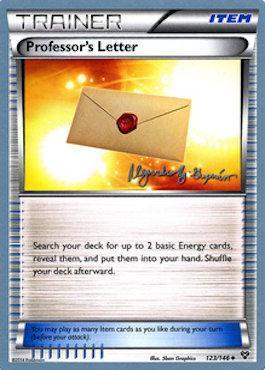 Professor's Letter (123/146) (Primal Groudon - Alejandro Ng-Guzman) [World Championships 2015] (Online Only)