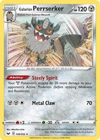 Galarian Perrserker (128/202) (Theme Deck Exclusive) [Sword & Shield: Base Set] (Online Only)