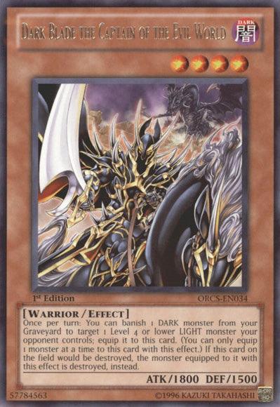 Dark Blade the Captain of the Evil World [ORCS-EN034] Rare (ONLINE ORDER ONLY)