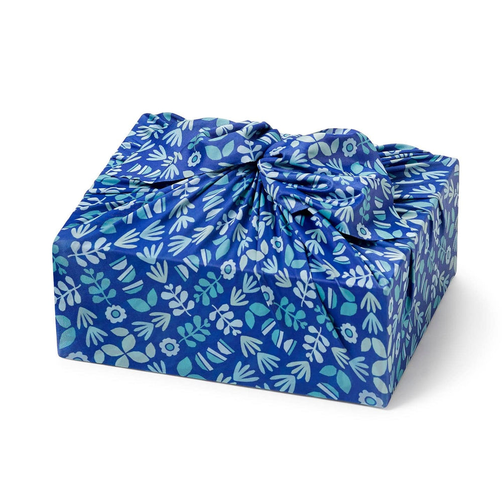 Large Reusable Cloth Furoshiki Gift Wrap | Blue Botanical (ONLINE ORDER ONLY)