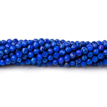 2.8mm Lapis Lazuli Micro faceted round beads 12.5 inches 116 pieces A (ONLINE ORDER ONLY)
