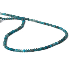 2.8mm Matte Apatite microfaceted rondelle beads 13 inch 159 pieces (ONLINE ORDER ONLY)