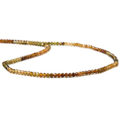 2.8mm Multi Color Tourmaline Micro Faceted Rondelle Beads 15 inch 170 pcs (ONLINE ORDER ONLY)