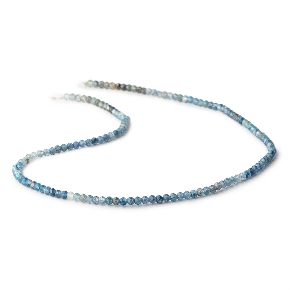 2.8mm Shaded Kyanite Micro Faceted Rondelle Beads 12.5 inch 136 pieces (ONLINE ORDER ONLY)