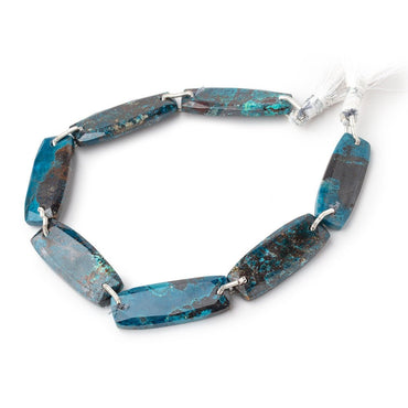 28x10mm Chrysocolla Double Drilled Rectangles 7.5 inch 6 Beads (ONLINE ORDER ONLY)
