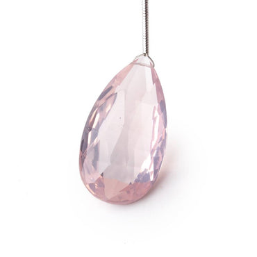 28x15mm Rose Quartz Faceted Pear Focal 1 Bead (ONLINE ORDER ONLY)