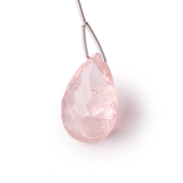 28x18mm Rose Quartz Hand Carved Pear Focal Bead 1 piece (ONLINE ORDER ONLY)