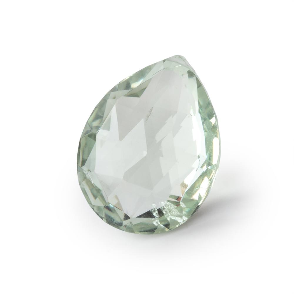 28x21x16mm Prasiolite Faceted Pear 1 Focal Bead (ONLINE ORDER ONLY)