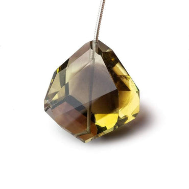 28x22mm Bi-Color Quartz Faceted Nugget Focal Bead 1 piece (ONLINE ORDER ONLY)
