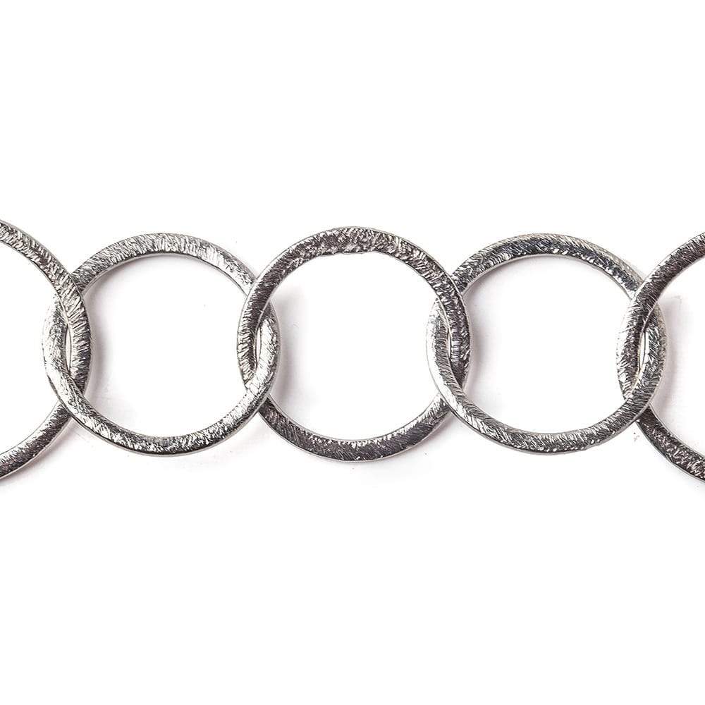 28x23mm & 20mm Black Gold plated Brushed Oval & Round Link Chain by the foot (ONLINE ORDER ONLY)