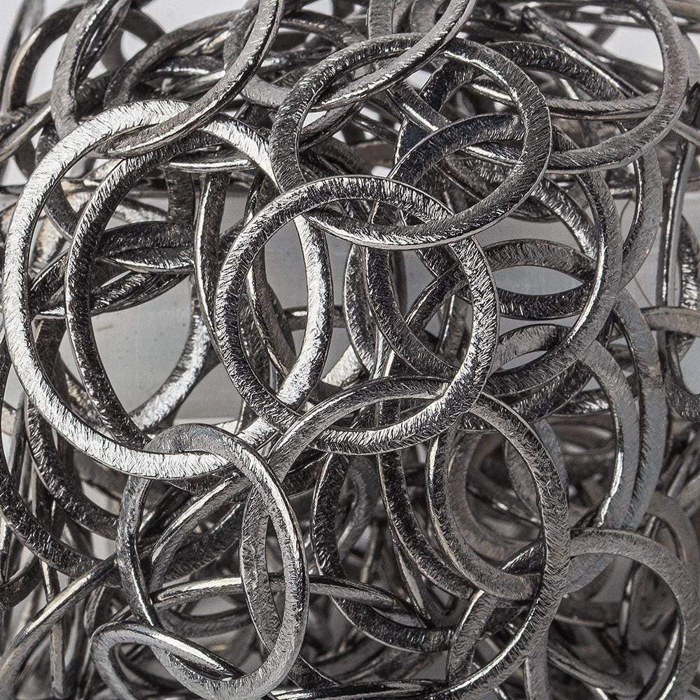 28x23mm & 20mm Black Gold plated Brushed Oval & Round Link Chain by the foot (ONLINE ORDER ONLY)