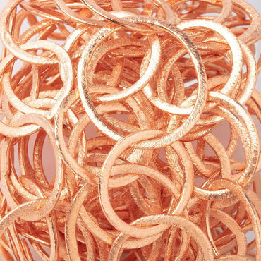 28x23mm and 20mm Copper Brushed Oval & Round Link Chain (ONLINE ORDER ONLY)
