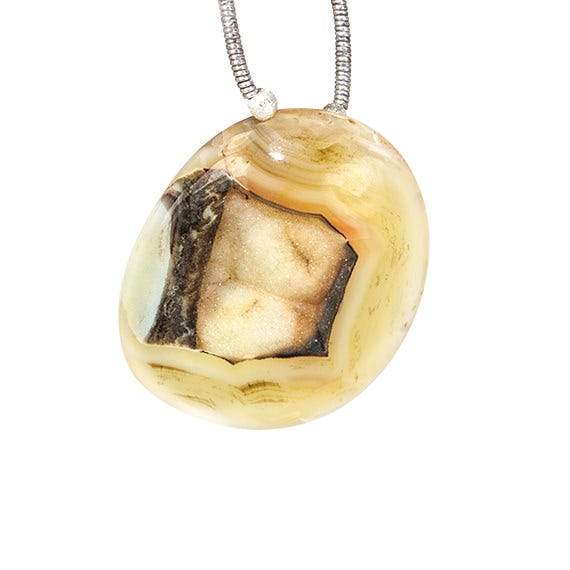 28x24mm Yellow Golden Agate Drusy Freeform Focal Bead 1 piece (ONLINE ORDER ONLY)