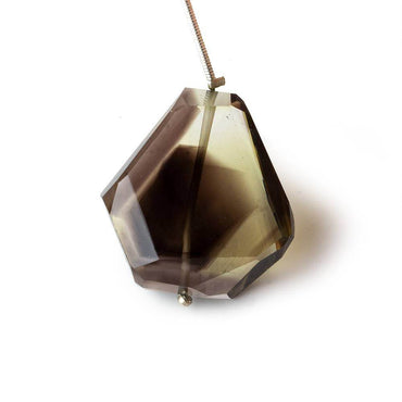 28x26x11mm Bi-Color Quartz Faceted Nugget Focal Bead 1 piece (ONLINE ORDER ONLY)