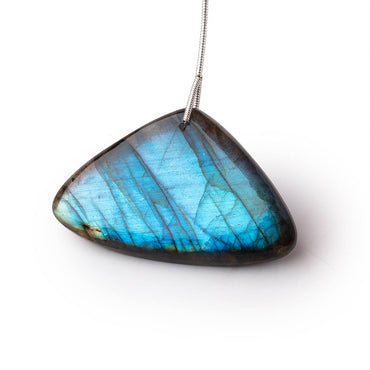 28x45x8mm Labradorite Plain Triangular Pendant 1 AAA Focal (ONLINE ORDER ONLY)