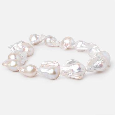 29-32mm Off White Ultra Baroque Freshwater Pearls 16 inch 14 Beads AAA (ONLINE ORDER ONLY)