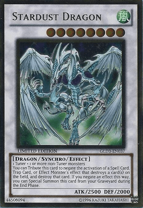 Stardust Dragon [GLD3-EN037] Gold Rare (ONLINE ORDER ONLY)