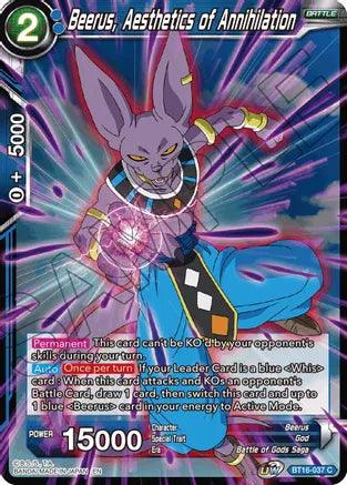 Beerus, Aesthetic of Annihilation (BT16-037) [Realm of the Gods] (ONLINE ORDER ONLY)