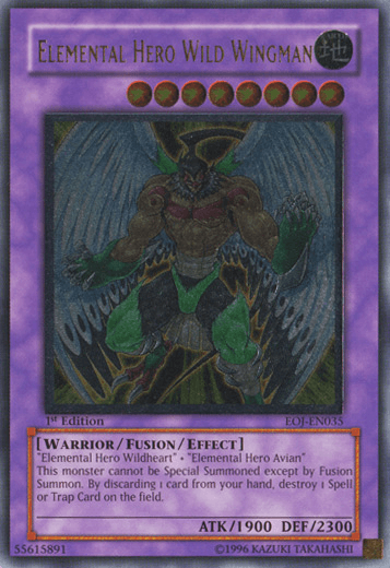 Elemental Hero Wild Wingman [EOJ-EN035] Ultimate Rare (ONLINE ORDER ONLY)