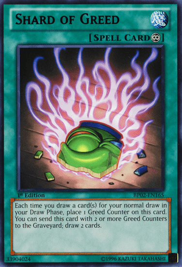 Shard of Greed [BP02-EN165] Rare (ONLINE ORDER ONLY)