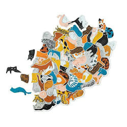 299 Cats & a dog 300 Piece Cluster Puzzle Laurence King (ONLINE ORDER ONLY)
