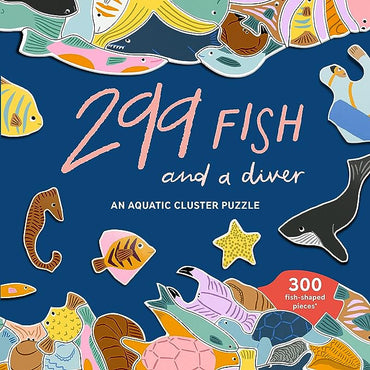 299 Fish & a diver 300 Piece Cluster Puzzle Laurence King (ONLINE ORDER ONLY)