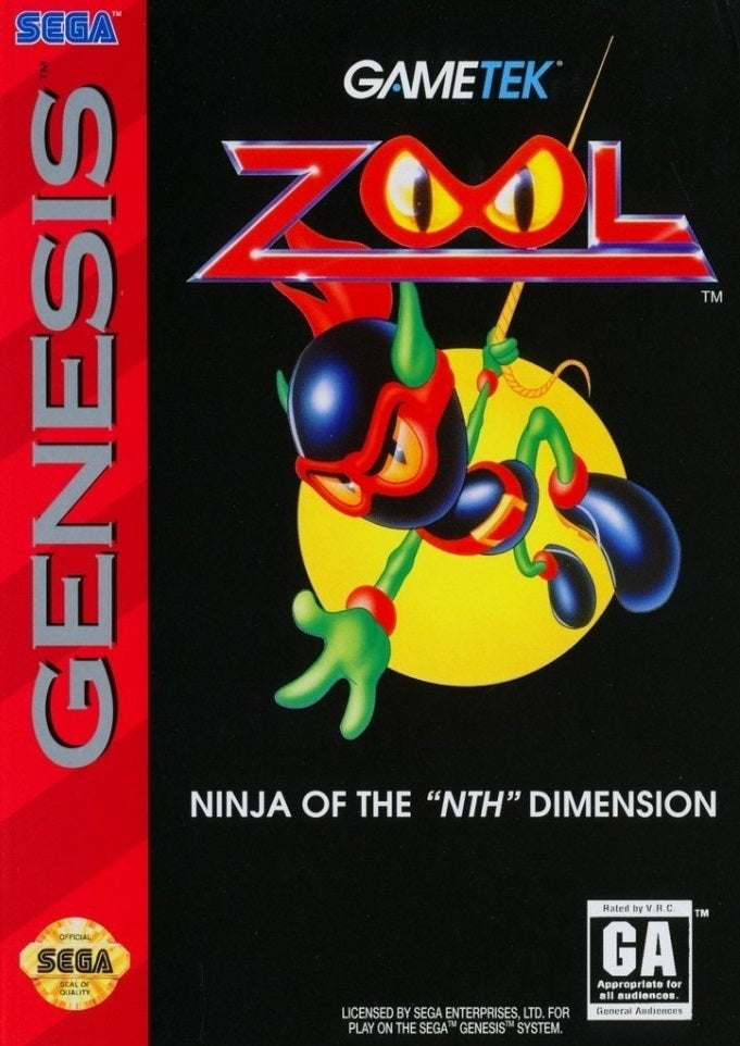 Zool: Ninja of the "Nth" Dimension (Sega Genesis) (ONLINE ORDER ONLY)