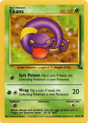 Ekans (46/62) [Fossil Unlimited] (Online Only)