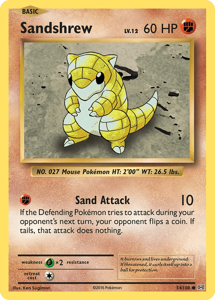 Sandshrew (54/108) [XY: Evolutions] (Online Only)