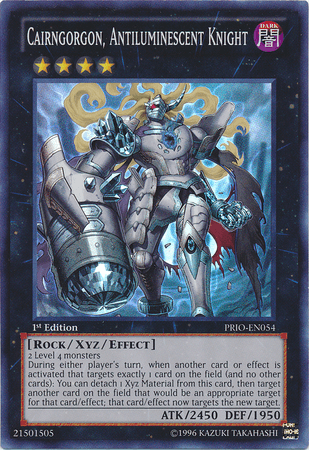 Cairngorgon, Antiluminescent Knight [PRIO-EN054] Super Rare (ONLINE ORDER ONLY)