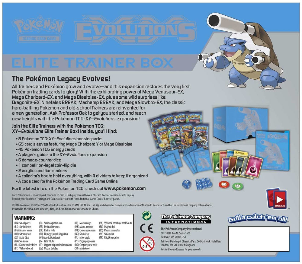 XY: Evolutions - Elite Trainer Box (Mega Blastoise) (ONLINE ORDER ONLY)