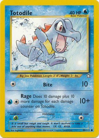 Totodile (80/111) [Neo Genesis Unlimited] (Online Only)