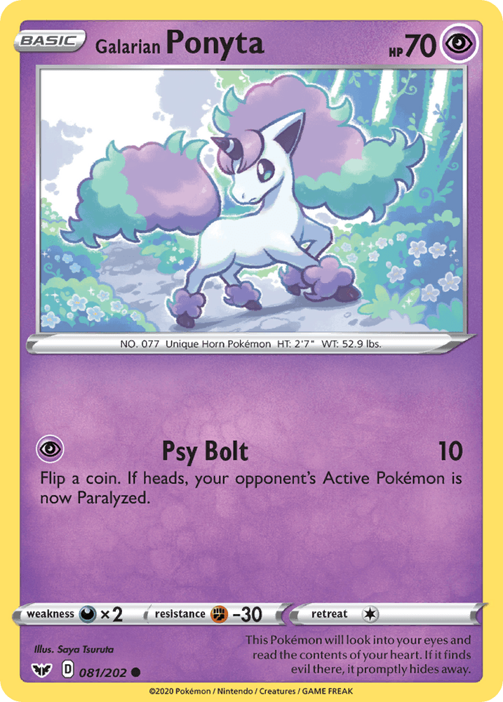 Galarian Ponyta (081/202) [Sword & Shield: Base Set] (Online Only)